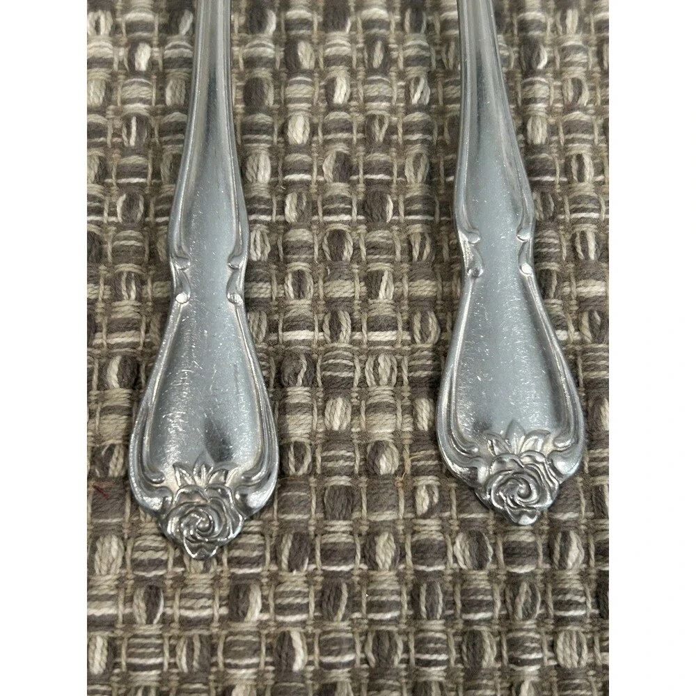 Oneida Arbor Rose True Rose Dinner Forks Stainless Steel Flatware Set Of 4